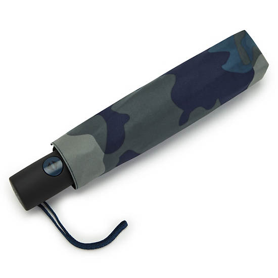 Kipling New Printed Umbrella Auto Open Tillbehör Grå Camo | SE 1504WN